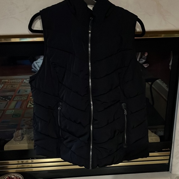 Green Tea Cold Weather Vest Soft Faux Fur Inside Removable Hood XXL - Picture 5 of 10